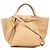 Big Bag Céline Celine Pequena Bolsa de Couro Marrom Caramelo