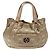 Borsa a mano Canage in nylon beige e oro Christian Dior Auth bs28087 D'oro - vista 2