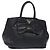 Ribbon PRADA Borsa a Mano in Pelle Nera e Oro con Nastro Auth yk18879 Nero D'oro