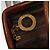 Céline Borsa a mano in tela Macadam CELINE in pelle PVC marrone oro Auth 132898 D'oro - vista 14