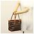 Céline Borsa a mano in tela Macadam CELINE in pelle PVC marrone oro Auth 132898 D'oro - vista 23