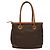 Céline Borsa a mano in tela Macadam CELINE in pelle PVC marrone oro Auth 132898 D'oro - vista 3