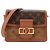 LOUIS VUITTON - Borsa a tracolla Dauphine mini Louis Vuitton in tela monogrammata Marrone
