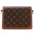LOUIS VUITTON - Borsa a tracolla Dauphine mini Louis Vuitton in tela monogrammata Marrone - vista 3