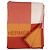Hermès Avalon Decke Kaschmir Wolle Weiß Rot Orange