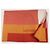 Hermès Avalon Decke Kaschmir Wolle Weiß Rot Orange - Ansicht 3
