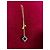 Collana Fendi placcata oro con cubo nero D'oro - vista 3