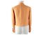 Chaqueta de tweed, lana y nylon a medida de Chanel Naranja - vista 3