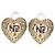 Autre Marque Orecchini logo cuore Nina Ricci D'oro