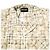 Autre Marque Gracias CHEMISETAS DE CUELLO ABIERTO A CUADROS Camisa de algodón Edición limitada Beige - vista 5