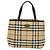 Borsa a mano in PVC beige con motivo Nova Check di BURBERRY Argento Auth ki5862 - vista 12