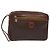 Céline Clutch in tela Macadam CELINE in pelle PVC marrone oro Auth bs27308 D'oro