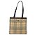 Burberry Borsa Tote Nova Check in PVC Beige Auth BA4094 - vista 2