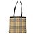 Burberry Borsa Tote Nova Check in PVC Beige Auth BA4094 - vista 3