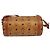 Borsa a spalla MCM Logogram Vicetos in pelle PVC marrone oro Auth BA4155 D'oro - vista 3
