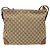 Borsa a Spalla Gucci GG Canvas Web Sherry Line Beige Argento 308930 Auth ep9380 - vista 2