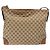 Borsa a Spalla Gucci GG Canvas Web Sherry Line Beige Argento 308930 Auth ep9380 - vista 3