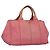 PRADA Canapa GM Borsa a Mano in Tela Rosa Oro Auth bs28066 D'oro