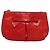 Miu Miu Accessory Pouch Leather Red Gold Auth ac3852 Golden