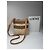 Borsa a spalla in tela monogramma Loewe Madrid in pelle beige e marrone