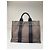 Hermès Mini tote in cotone vintage Hermes grigio - vista 4