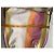 Borsa a Spalla Loewe Tela Stampata Arancione Beige Rosa Multicolore - vista 10