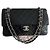 Borsa Chanel Timeless in pelle d'agnello nera 25 Nero
