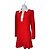 Vestido rojo See by Chloé con ribetes blancos Roja