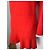 Vestido rojo See by Chloé con ribetes blancos Roja - vista 2
