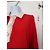 Vestido rojo See by Chloé con ribetes blancos Roja - vista 4