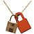 Collana Pendente O Kelly in Oro Placcato e Swift Hermès D'oro - vista 2