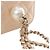 Chanel Mini Vanity Case in Caviar Iridescente Marrone Trapuntato con Catena e Perla in Alto Beige - vista 15