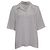 Polo Oversized Theory in Seta Bianca Bianco Crudo