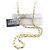 Chanel Trapeze Bianco/Marino Pelle di Pecora Oro Blu