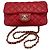 Chanel Classico Double Flap Piccolo Pelle di Agnello Rosso Oro