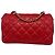Chanel Classico Double Flap Piccolo Pelle di Agnello Rosso Oro - vista 2