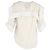 Blusa Listrada Sobreposta Chloé em Seda Branca Branco Cru - vista 3