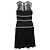 Abito al ginocchio Alexander McQueen in poliamide nera Nero