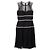 Abito al ginocchio Alexander McQueen in poliamide nera Nero - vista 2