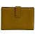 Tarjetero de cabra Béarn de Hermès Amarillo - vista 3