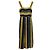 Gestreiftes Midi-Kleid aus mehrfarbigem Seidenstoff von Dolce & Gabbana Mehrfarben