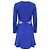 Sandro Spitzen-Ausschnittkleid aus blauer Polyester - Ansicht 3