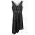 Christian Dior asymmetrisches Spitzenkleid aus schwarzem Polyester