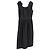 Vestido Midi con Volantes en Algodón Negro de Prada