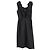 Vestido Midi con Volantes en Algodón Negro de Prada - vista 2