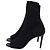 Victoria Beckham Stretch-Knit Open-Toe Sock Boots in Black Polyester - view 5