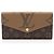 Louis Vuitton Reverse Monogram Sarah Geldbörse Braun