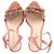 Sandalias de tacón adornadas con borlas Loeffler Randall en ante melocotón - vista 3