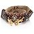 Cinghia a Spalla Studded Dior Oblique Marrone Beige