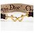Cinghia a Spalla Studded Dior Oblique Marrone Beige - vista 5